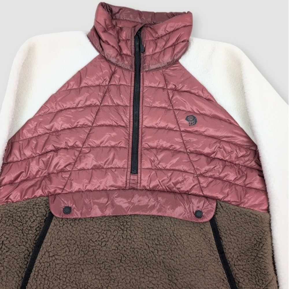 Mountain Hardwear Altius Hybrid 1/2 Zip Pullover Womens Medium Sherpa Puffer - Picture 6 of 13